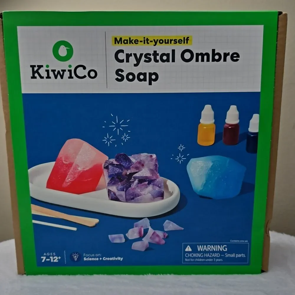 New KiwiCo Crystal Ombre Soapmaking: DIY Craft Activity Kit